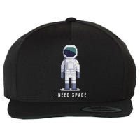 I Need Space Wool Snapback Cap