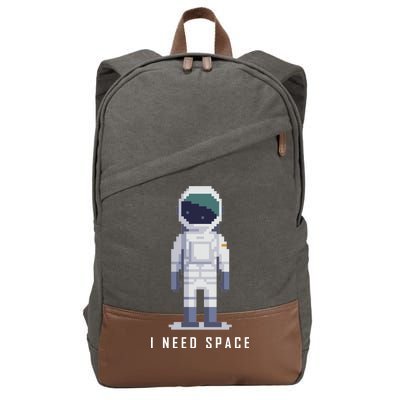 I Need Space Cotton Canvas Backpack