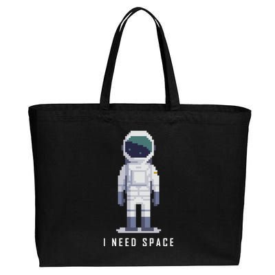 I Need Space Cotton Canvas Jumbo Tote