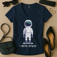 I Need Space Women's V-Neck T-Shirt