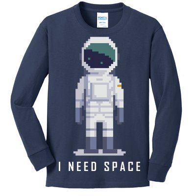 I Need Space Kids Long Sleeve Shirt