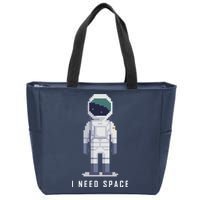 I Need Space Zip Tote Bag