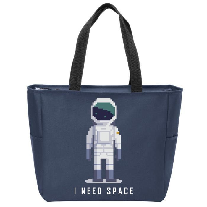 I Need Space Zip Tote Bag