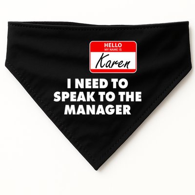 I Need To Speak To The Manager Karen Costume USA-Made Doggie Bandana