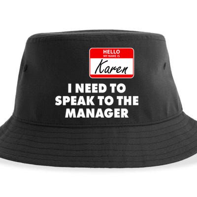 I Need To Speak To The Manager Karen Costume Sustainable Bucket Hat