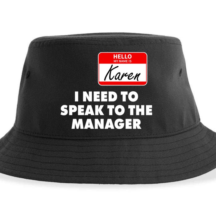 I Need To Speak To The Manager Karen Costume Sustainable Bucket Hat