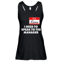 I Need To Speak To The Manager Karen Costume Ladies Essential Flowy Tank