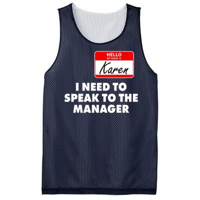 I Need To Speak To The Manager Karen Costume Mesh Reversible Basketball Jersey Tank