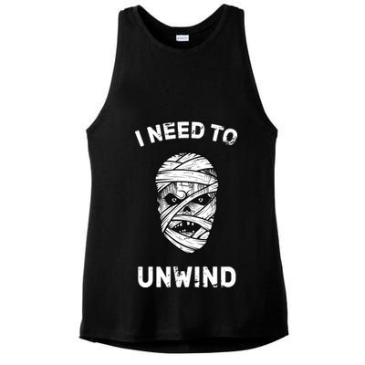 I Need To Unwind Ladies PosiCharge Tri-Blend Wicking Tank