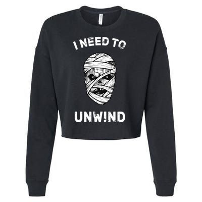 I Need To Unwind Cropped Pullover Crew