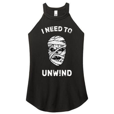 I Need To Unwind Women's Perfect Tri Rocker Tank