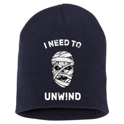I Need To Unwind Short Acrylic Beanie