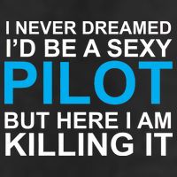 I Never Dreamed I'd Be A Sexy Pilot Adult Drive Performance Visor