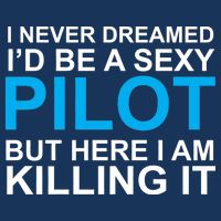 I Never Dreamed I'd Be A Sexy Pilot T-Shirt