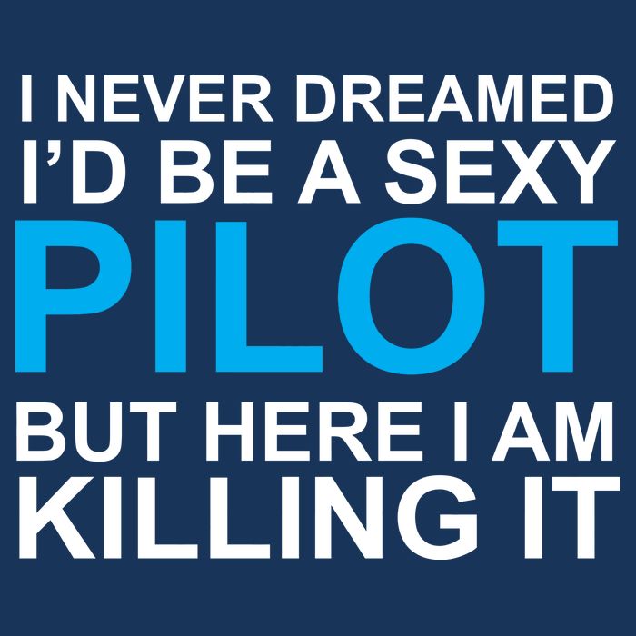 I Never Dreamed I'd Be A Sexy Pilot 16 in Basic Backpack
