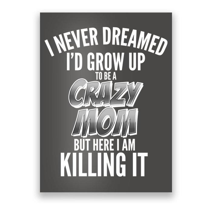 I Never Dreamed I'd Grow Up to be a Crazy Mom Poster