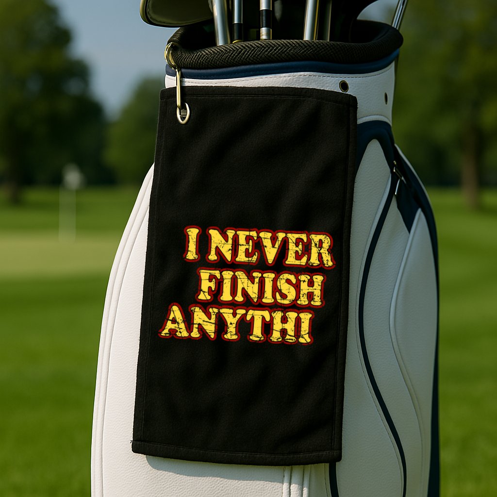 I Never FInish Anythi Golf Towel