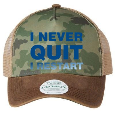 I Never Quit I Restart Gamer Legacy Tie Dye Trucker Hat