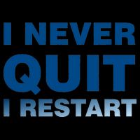 I Never Quit I Restart Gamer Drawstring Bag