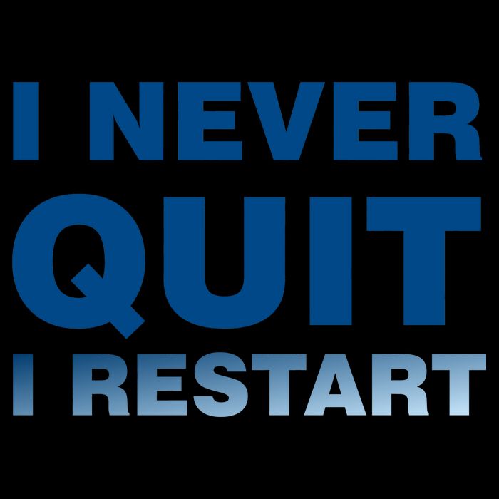 I Never Quit I Restart Gamer Drawstring Bag