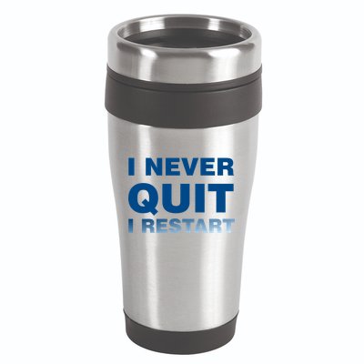 I Never Quit I Restart Gamer 16oz Travel Tumbler