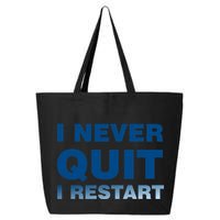 I Never Quit I Restart Gamer 25L Jumbo Tote