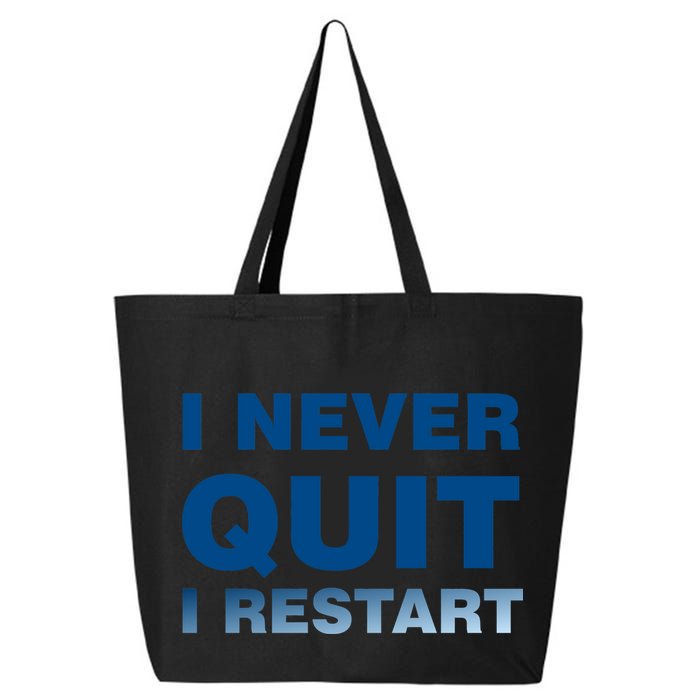 I Never Quit I Restart Gamer 25L Jumbo Tote