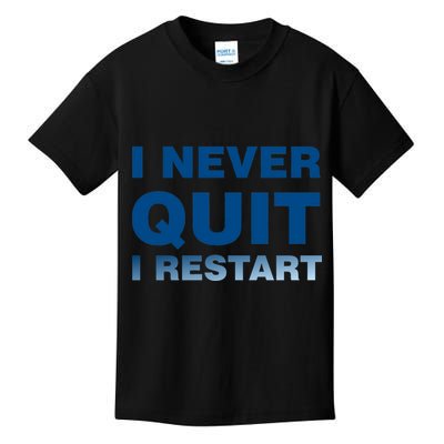 I Never Quit I Restart Gamer Kids T-Shirt