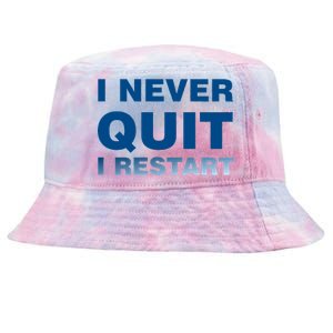 I Never Quit I Restart Gamer Tie-Dyed Bucket Hat