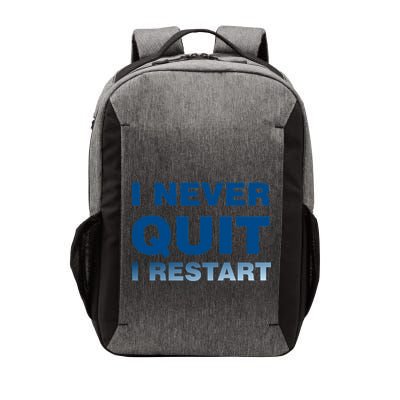 I Never Quit I Restart Gamer Vector Backpack