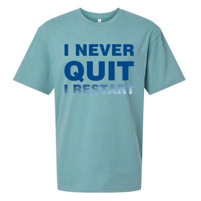 I Never Quit I Restart Gamer Sueded Cloud Jersey T-Shirt