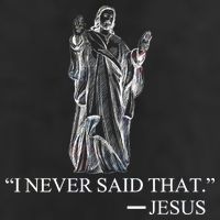 I Never Said That - Jesus Christ 7 Panel Mesh Trucker Snapback Hat