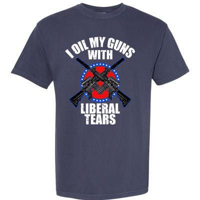 I Oil My Guns With Liberal tears Garment-Dyed Heavyweight T-Shirt