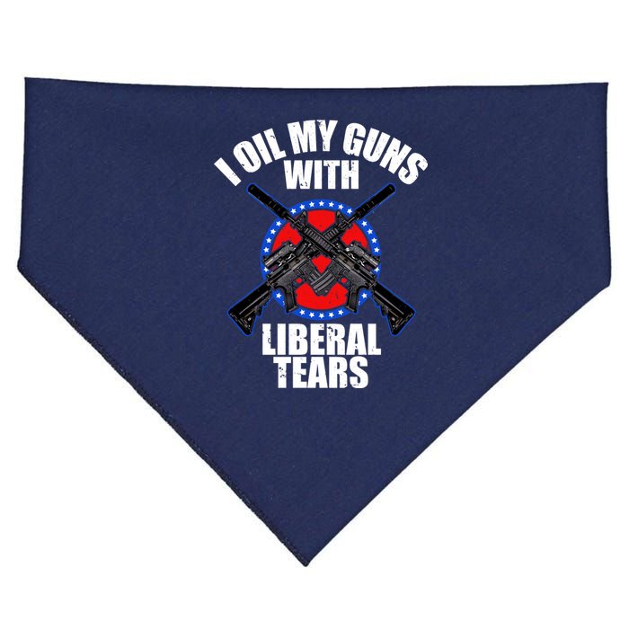 I Oil My Guns With Liberal tears USA-Made Doggie Bandana