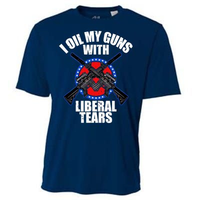 I Oil My Guns With Liberal tears Cooling Performance Crew T-Shirt