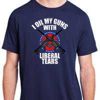 I Oil My Guns With Liberal tears Adult ChromaSoft Performance T-Shirt