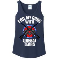 I Oil My Guns With Liberal tears Ladies Essential Tank