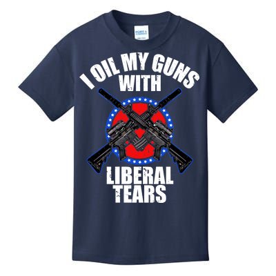 I Oil My Guns With Liberal tears Kids T-Shirt