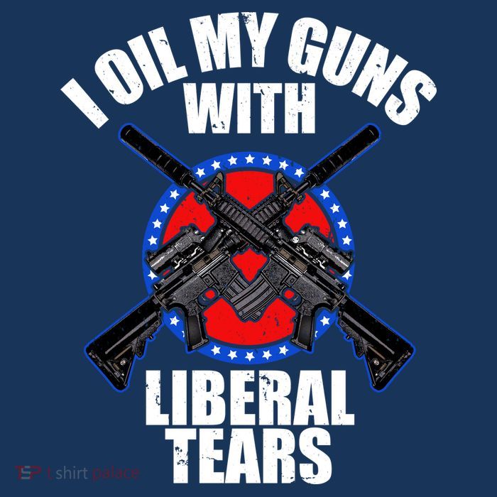 I Oil My Guns With Liberal tears Kids T-Shirt