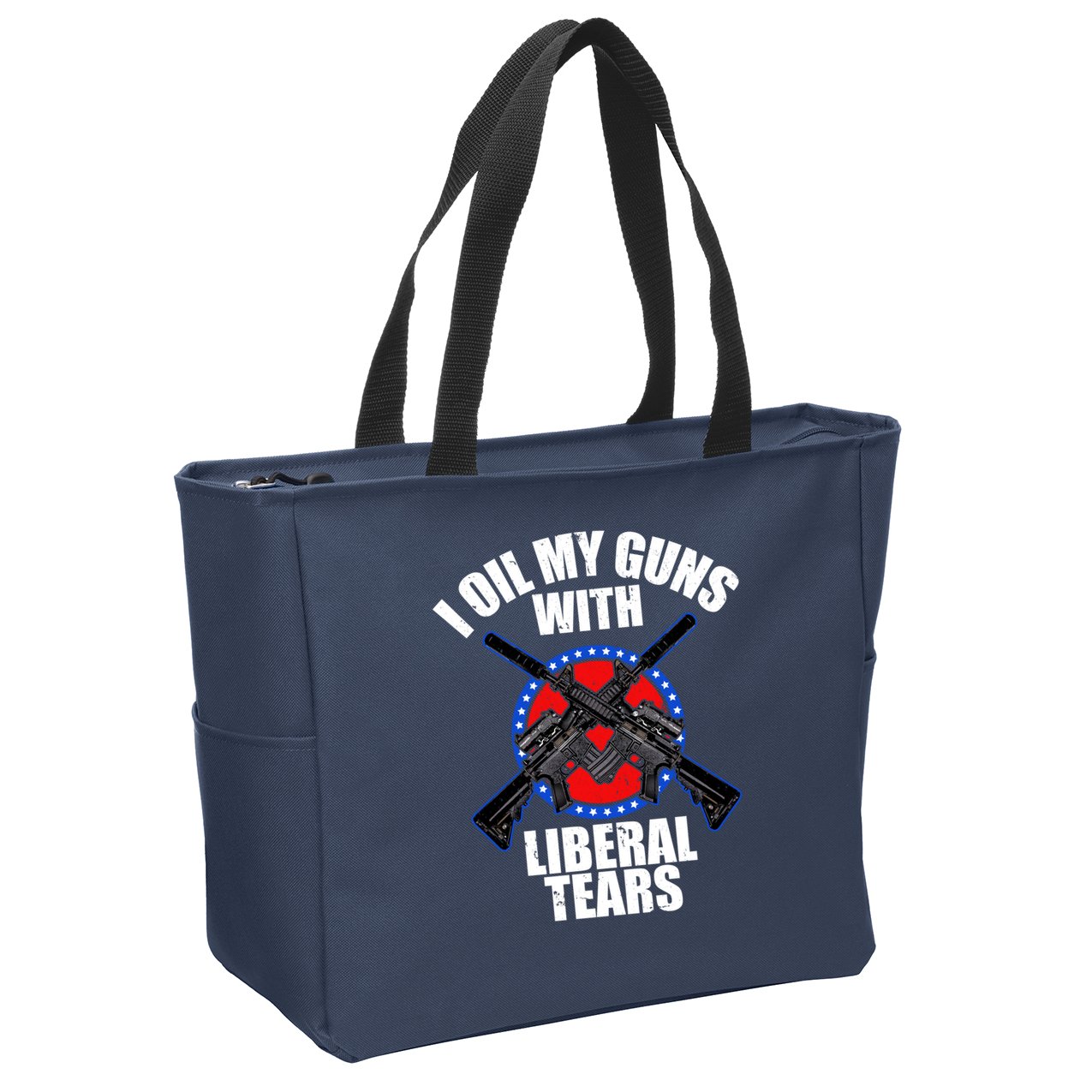 I Oil My Guns With Liberal tears Zip Tote Bag