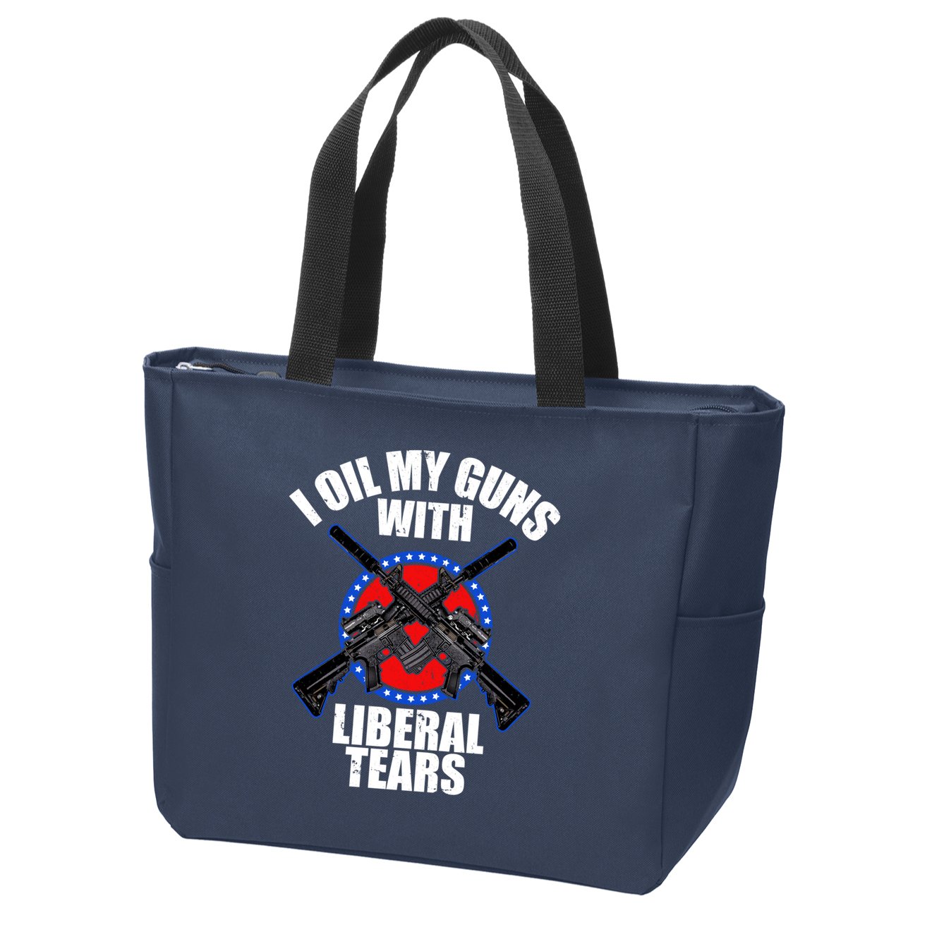 I Oil My Guns With Liberal tears Zip Tote Bag