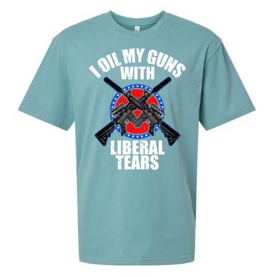 I Oil My Guns With Liberal tears Sueded Cloud Jersey T-Shirt