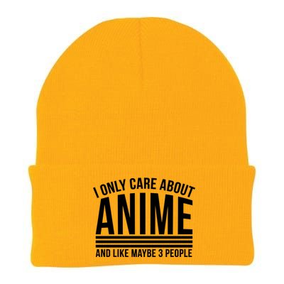 I Only Care About Anime And Like Maybe 3 People Knit Cap Winter Beanie