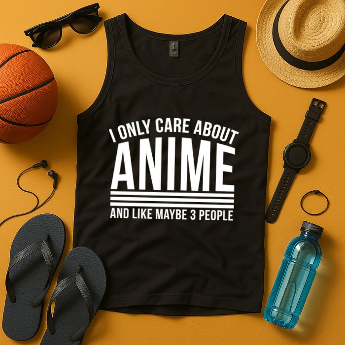I Only Care About Anime And Like Maybe 3 People Tank Top