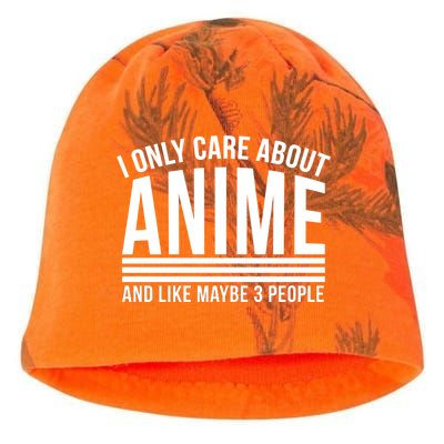 I Only Care About Anime And Like Maybe 3 People Kati - Camo Knit Beanie