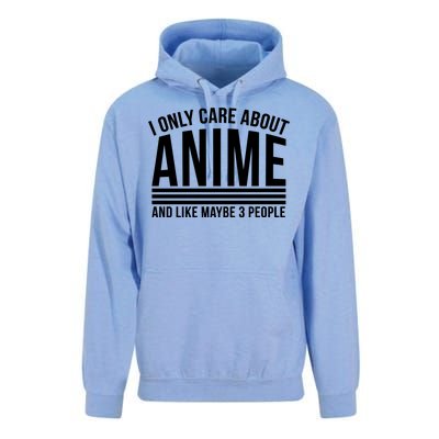 I Only Care About Anime And Like Maybe 3 People Unisex Surf Hoodie