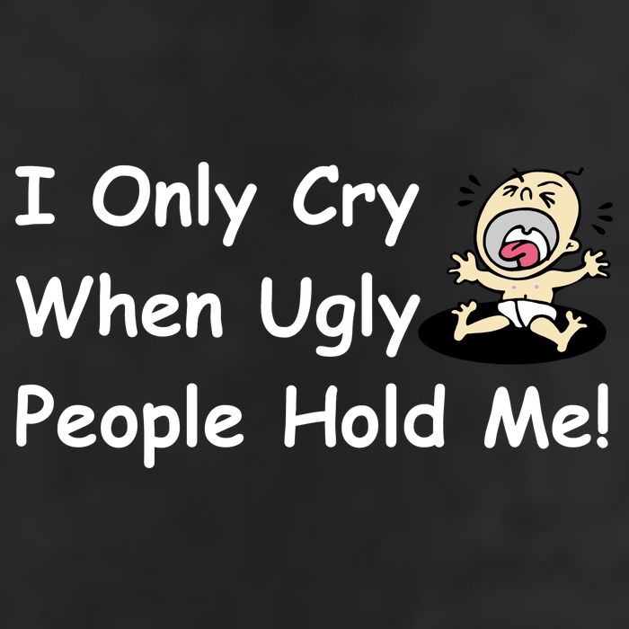 I Only Cry When Ugly People Hold Me Adult Drive Performance Visor