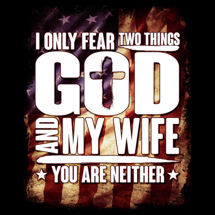 I Only Fear Two Things God And My Wife You Are Neither Youth Performance Sprint T-Shirt