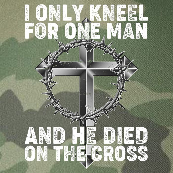 I Only Kneel For One Man And He Died On The Cross Legacy Tie Dye Trucker Hat