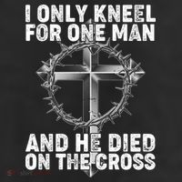 I Only Kneel For One Man And He Died On The Cross 25L Jumbo Tote